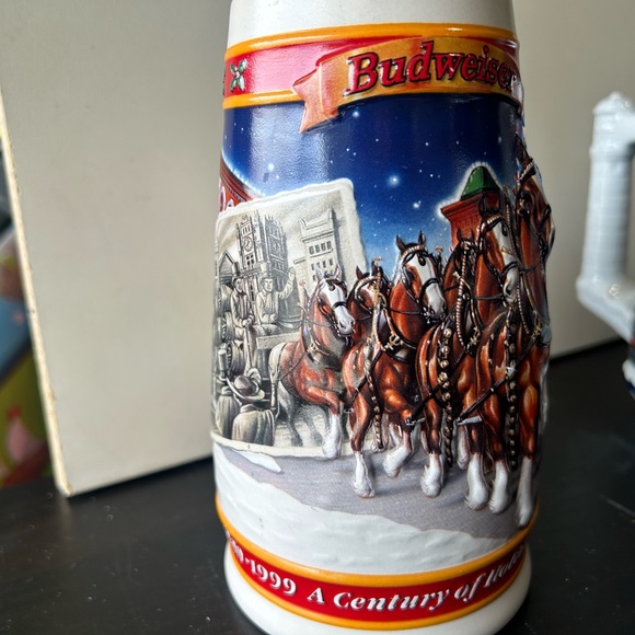 Budweiser steins Xmas collection various years all - Picture 2 of 5